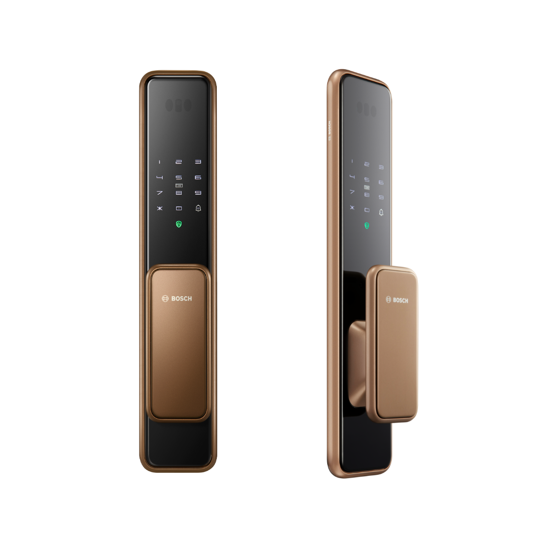 Bosch EL600F smart lock installed on modern door