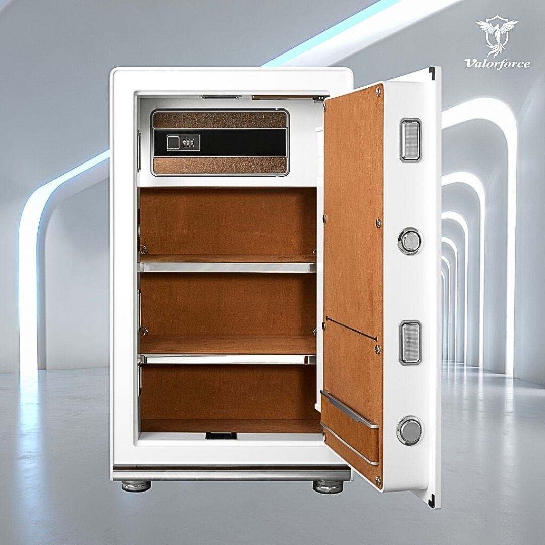 Lord Safe Inspiration Series – front view
Lord Safe – stealth mirror panel keypad revealed