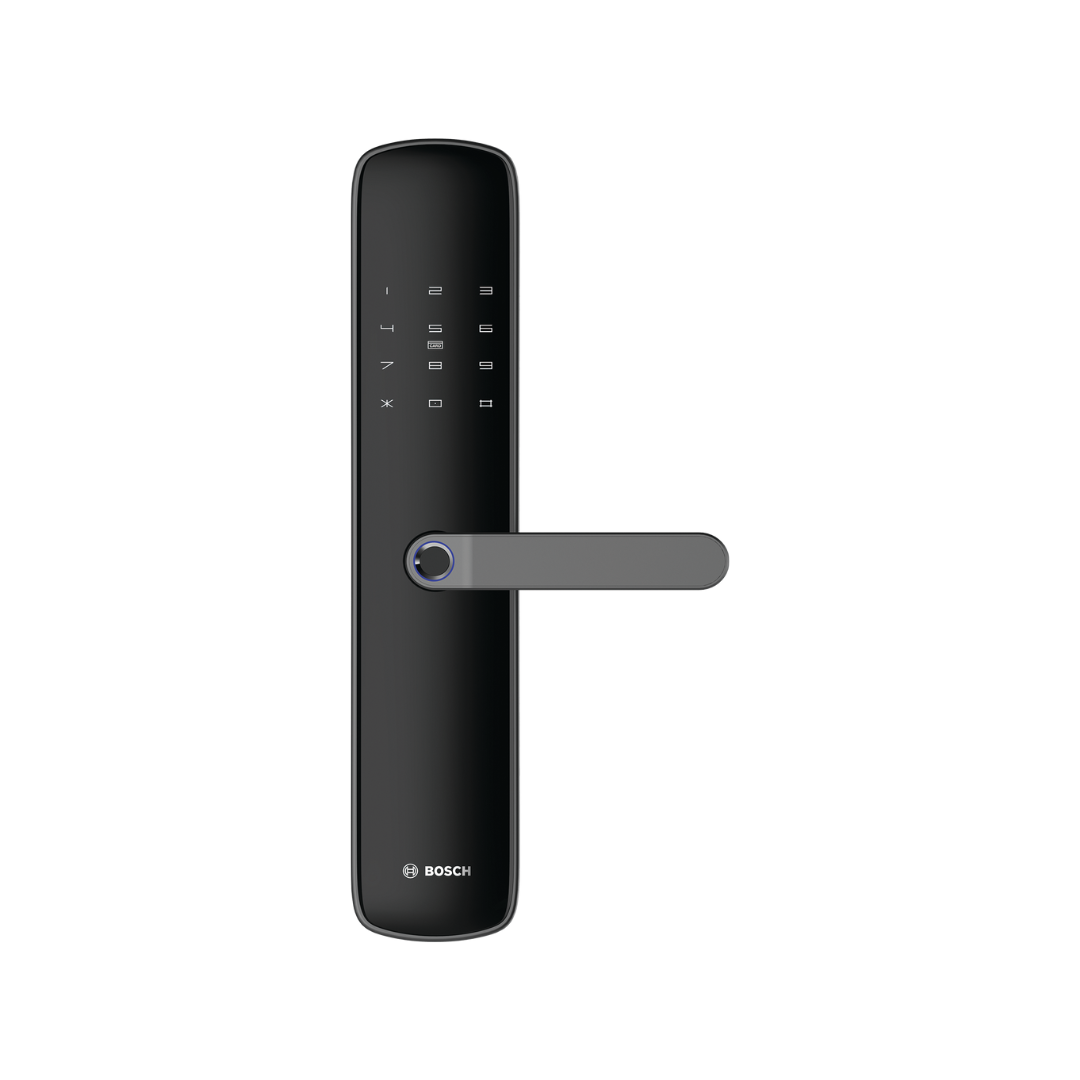 Bosch, ID60, smart lock, fingerprint lock, biometric lock, PIN lock, NFC card lock, scramble PIN, child safety lock, Malaysia smart lock