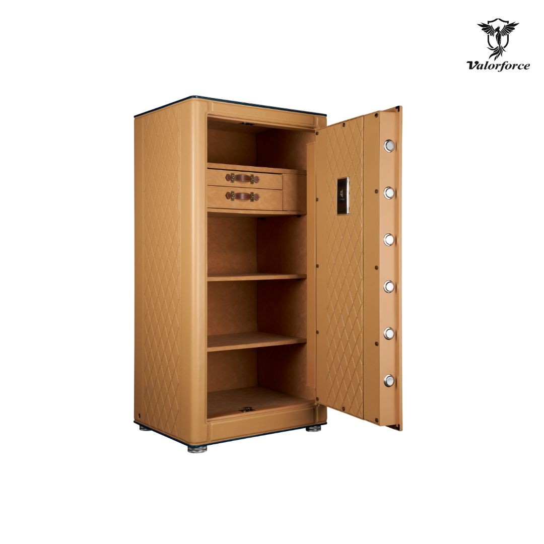 Zinc alloy handle on large Nexus 120 biometric safe