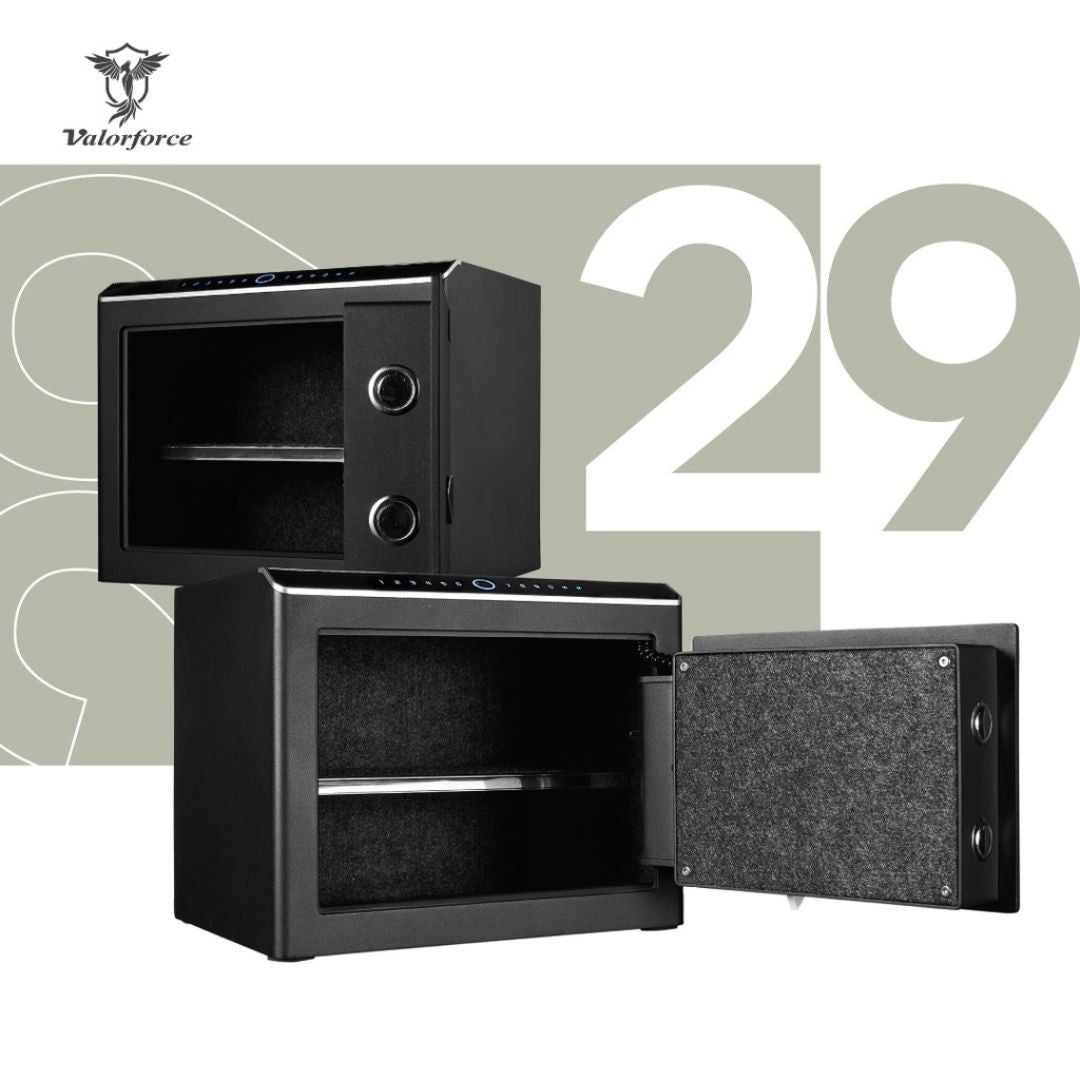 Valorforce PX29 fingerprint safe
PX29 biometric safe with LED touch panel