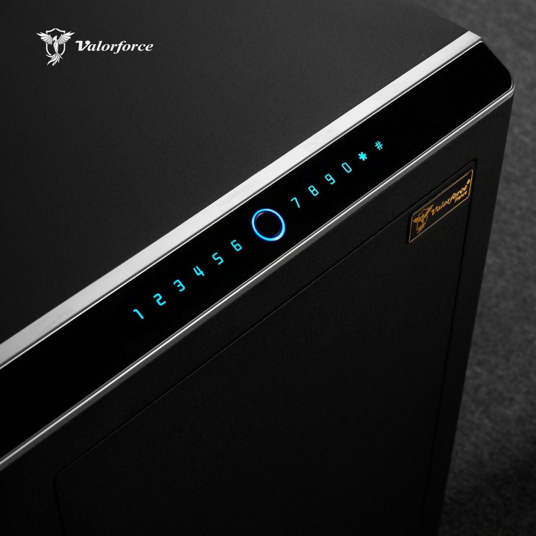 Valorforce safe for home and office – PX67 model
Q235 steel biometric safe – Valorforce PX67