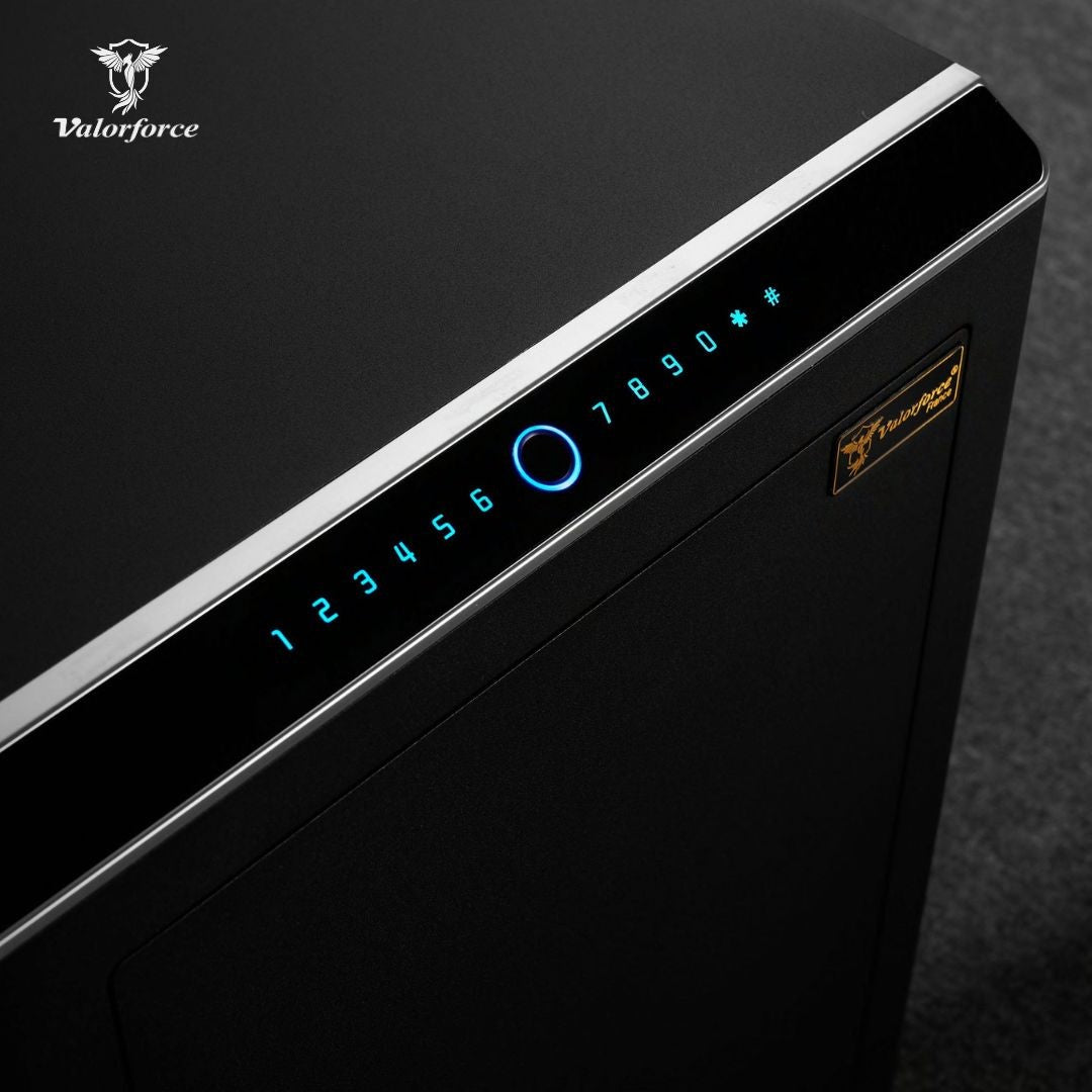 Valorforce safe for home and office – PX77 model
Q235 steel biometric safe – Valorforce PX77