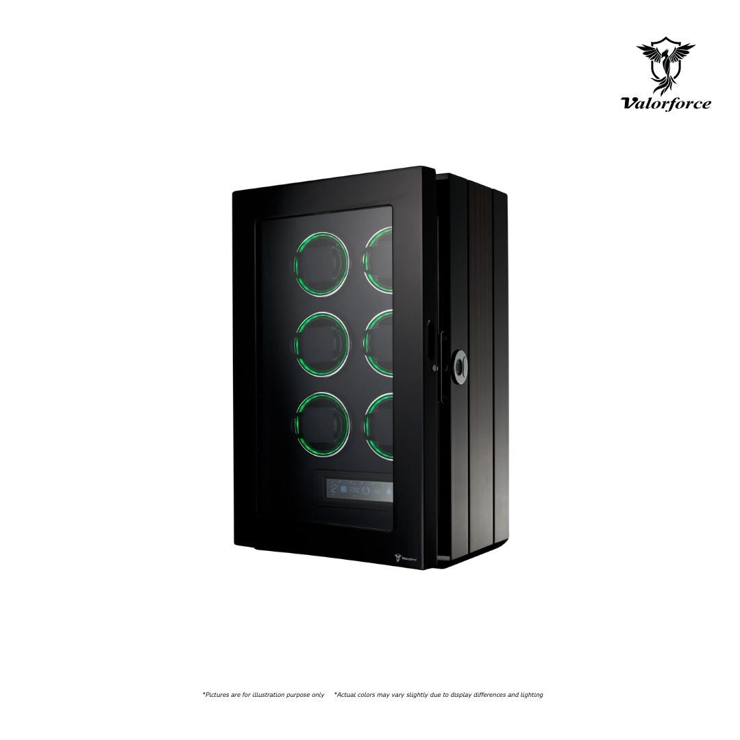 Watch Winder FDW6L
Fingerprint Watch Winder
6-Watch Smart Winder
Digital TPD control watch winder
LED-lit watch winder box
High-gloss veneer watch winder
Velvet interior watch display
Pulse Series winder Malaysia