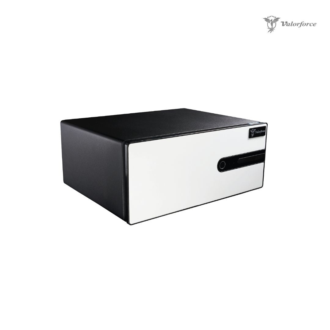 Valorforce limited edition safe black and white design
Compact fingerprint safe for home office – Valorforce R18 Panda
biometric safe box compact, Q235 steel safe, wall-mount security safe, home jewelry storage safe