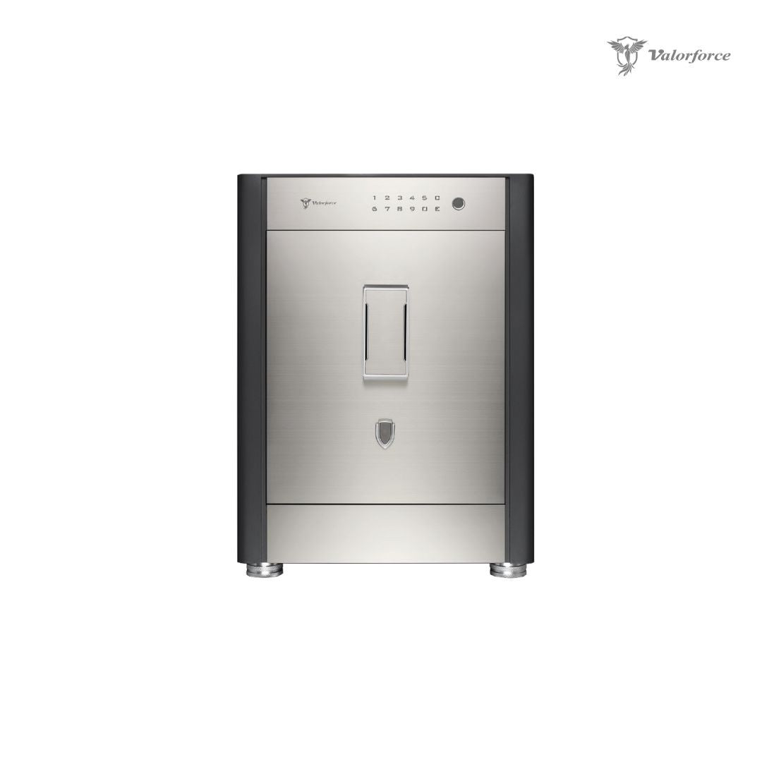 Revival R60 safe interior with velvet-lined drawer
R60 safe hidden compartment detail