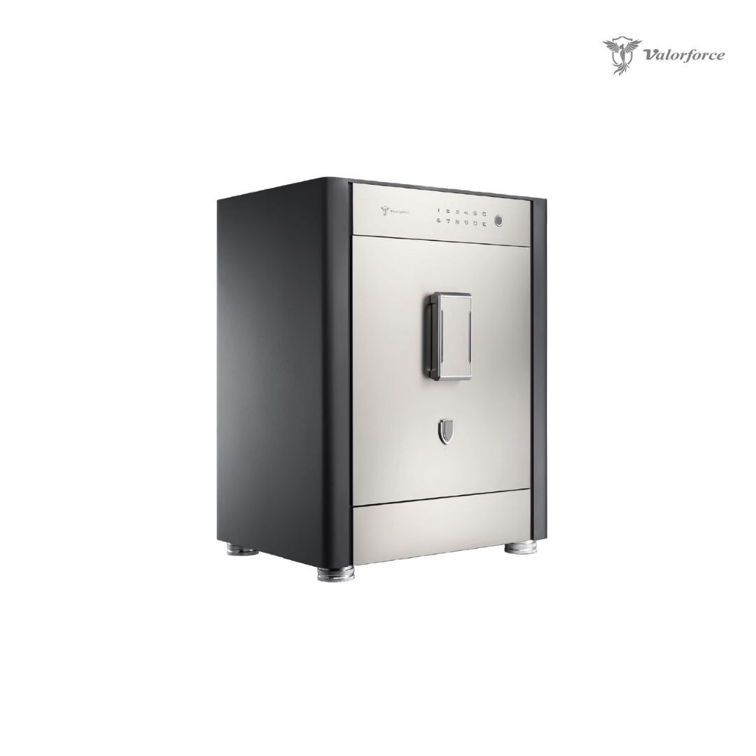 Revival R60 safe interior with velvet-lined drawer
R60 safe hidden compartment detail