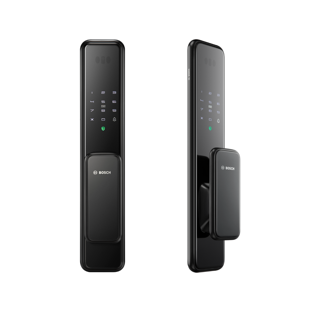 Bosch, EL600F, smart lock, face recognition lock, fingerprint lock, PIN lock, NFC card lock, tempered glass lock, child safety lock, Malaysia smart lock