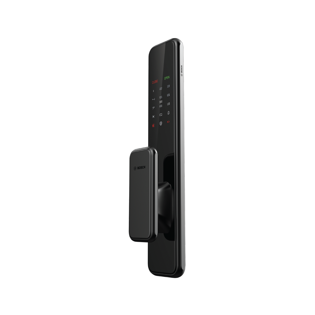 Bosch, EL600, smart lock, fingerprint lock, PIN code lock, NFC card lock, anti-panic lock, child safety lock, tempered glass lock, Malaysia lock