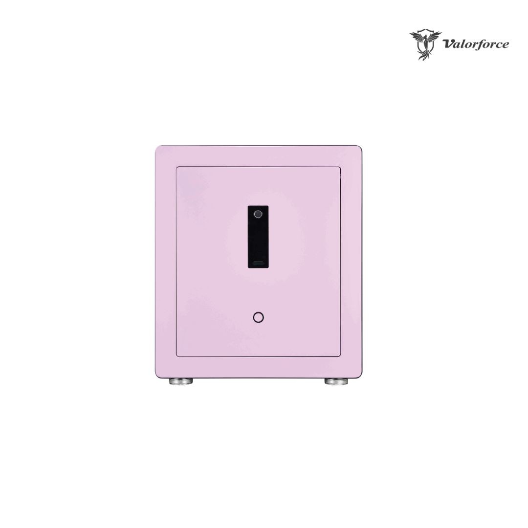 V12 Special Edition Lilac safe with biometric fingerprint unlock – Valorforce
Lilac jewellery safe interior with LED lighting and micro-suede lining