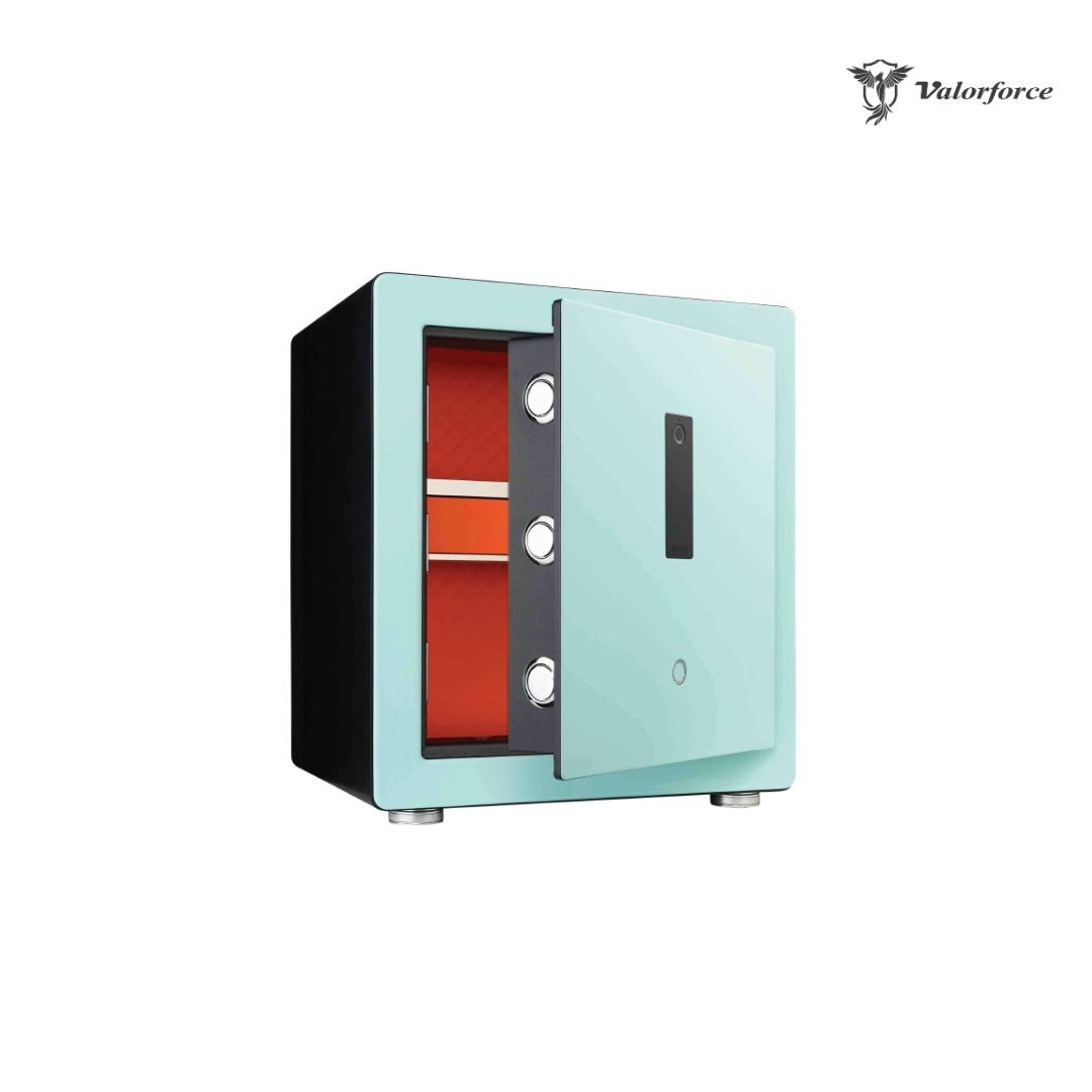 safe with LED lighting
triple bolt biometric safe
elegant safe for home decor
