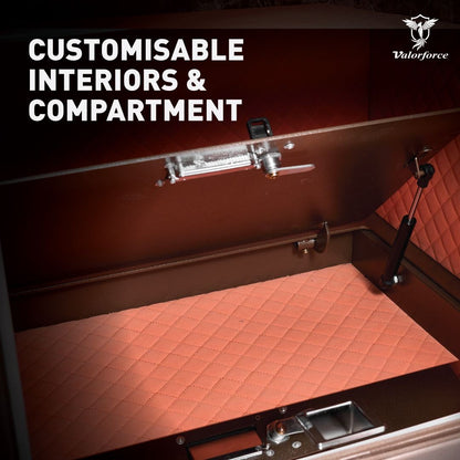 Hidden secret compartment inside Majestic safe