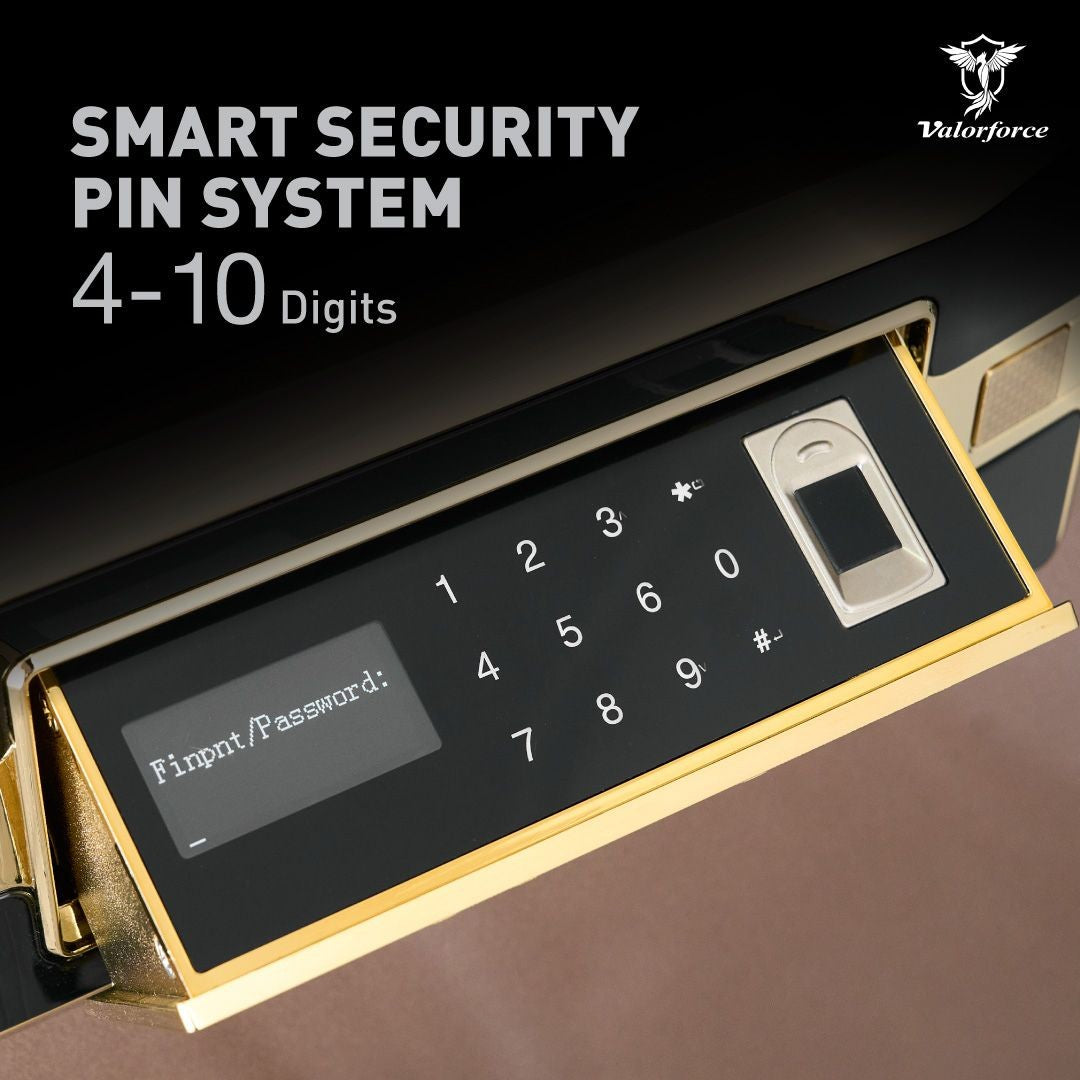 biometric luxury vault

fingerprint safe with leather interior