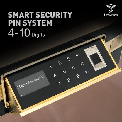 biometric luxury vault

fingerprint safe with leather interior