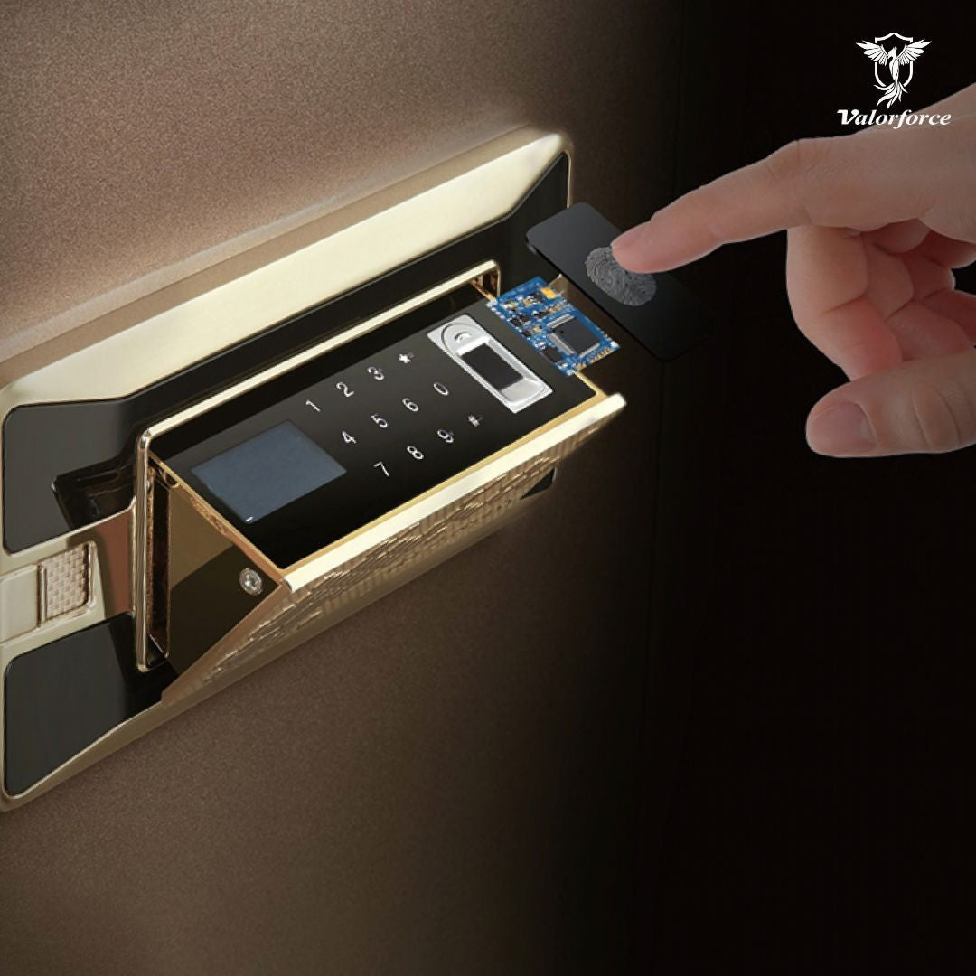 fingerprint PIN secure vault
reinforced steel biometric safe
best secure safe for collectibles