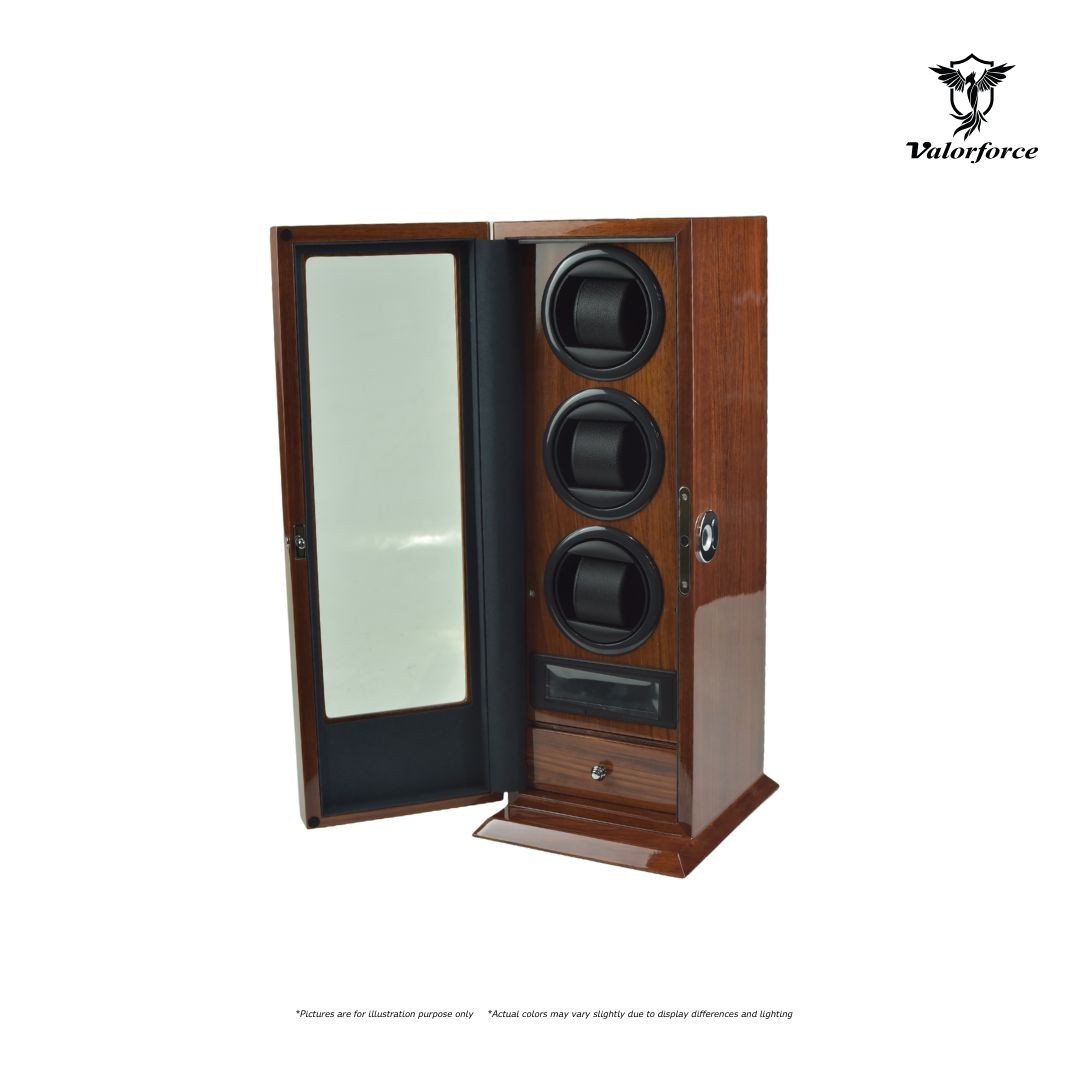 Brazilian Rosewood Fingerprint Lock BRFDW3-V