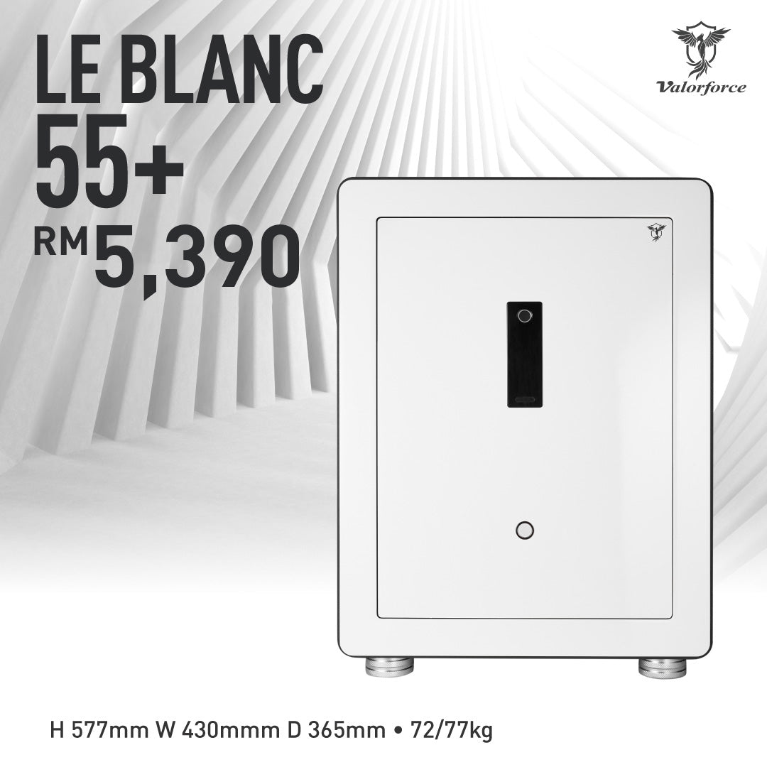 Le Blanc 55+ Safe
Valorforce Passion Series Safe
biometric jewellery safe Malaysia
luxury home safe Malaysia