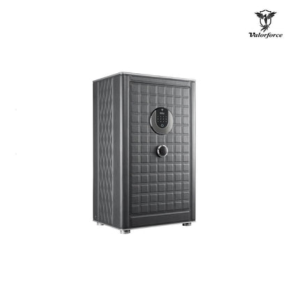 Compact fingerprint PIN safe with hidden compartment