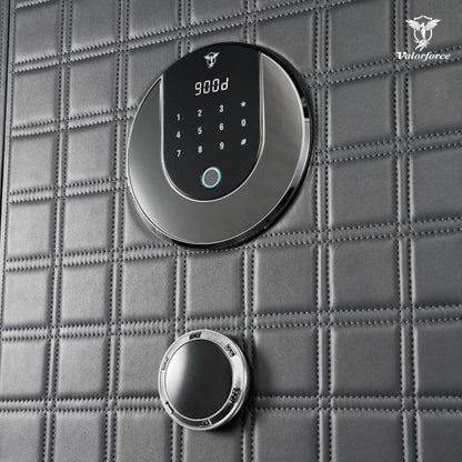luxury safe for jewellery and cash
small home security vault
fingerprint safe for bedroom
modern biometric safe box
secure family valuables safe