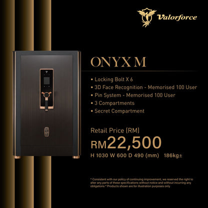 Onyx M fireproof safe
safe box malaysia
