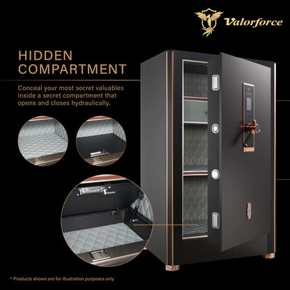 Onyx XL Hidden Compartments – Hydraulically sealed compartment for discreet protection.