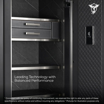 Valorforce stainless steel vault with biometric access panel

Elegant jewelry safe with zinc alloy handle – R60 safe