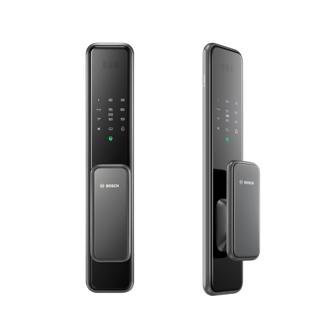 Bosch, EL600F, smart lock, face recognition lock, fingerprint lock, PIN lock, NFC card lock, tempered glass lock, child safety lock, Malaysia smart lock