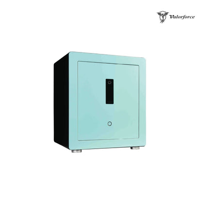 Elegant turquoise biometric safe with LED interior

Safe with fingerprint and PIN keypad – Valorforce Turquoise