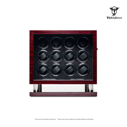 Digital Watch Winder DWS12
12-Watch Digital Winder
LED Watch Winder

600–2100 TPD digital control winder
Key-lock multi-watch winder
High-gloss watch winder display
LED-lit watch winding box
Luxury 12-watch winder