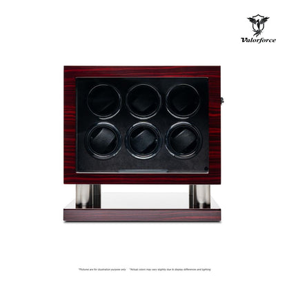 Digital Watch Winder DWS6
6-Watch Digital Winder
LED Watch Winder Malaysia

600–2100 TPD digital control winder
key-lock multi-watch winder
high-gloss watch display winder
LED-lit watch winder box
luxury watch winder 6 watches