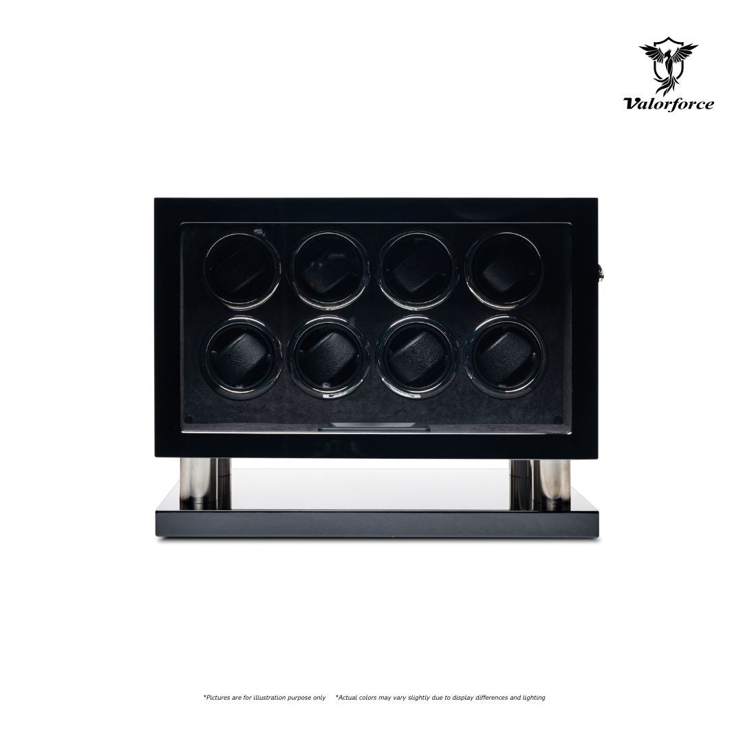 Digital Watch Winder DWS8
8-Watch Digital Winder
LED Watch Winder

600–2100 TPD digital control winder
Key-lock multi-watch winder
High-gloss watch display winder
LED-lit watch winding box
Luxury 8-watch winder